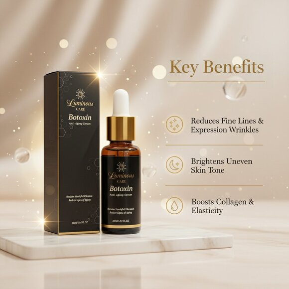 Luminous Care Botoxin Anti-Aging Face Serum | Vitamin C + Peptide Collagen 30ml - Picture 3 of 9